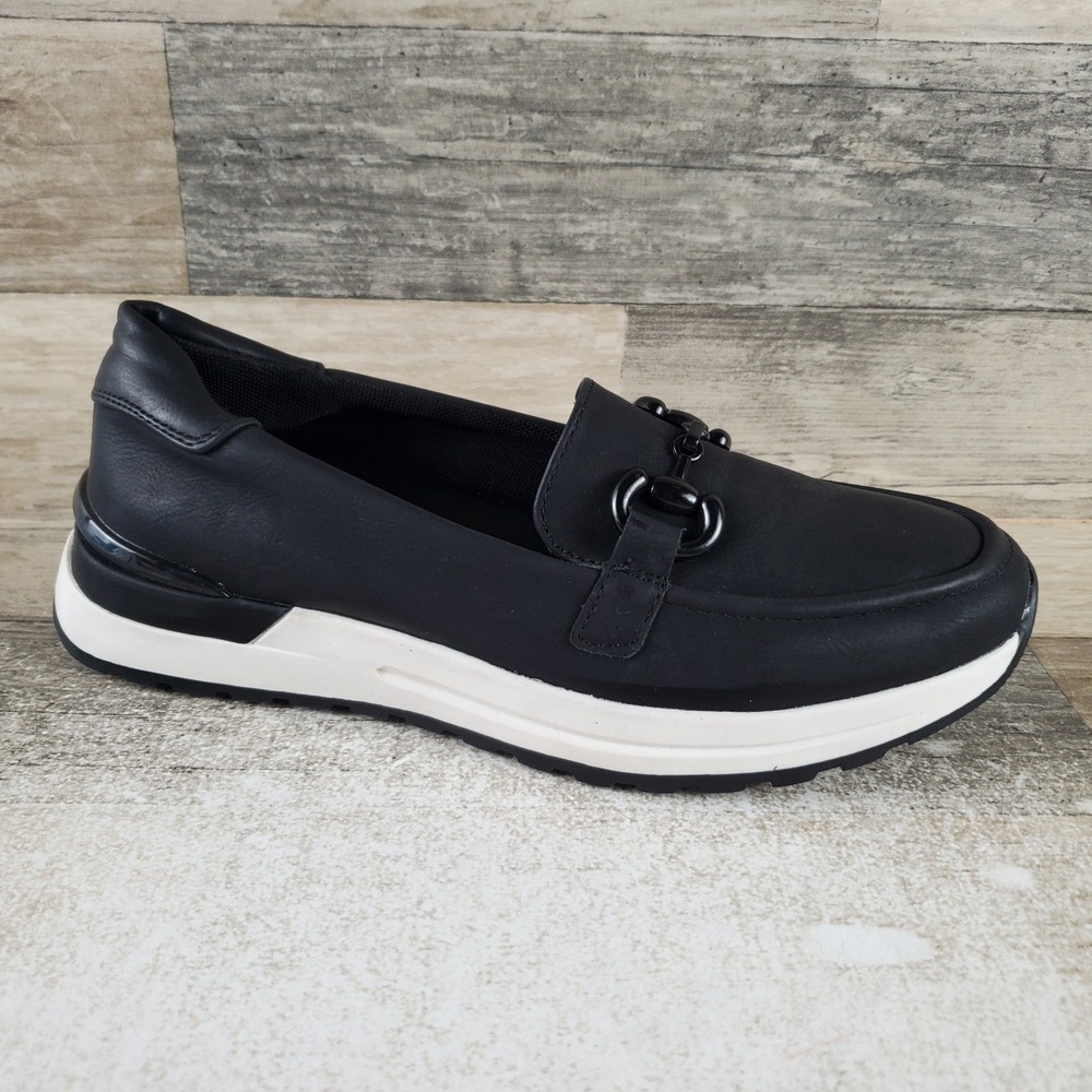 Patrizia by Spring Step Annaliese Womens Loafers Sz 10 Black Round Toe Slip On